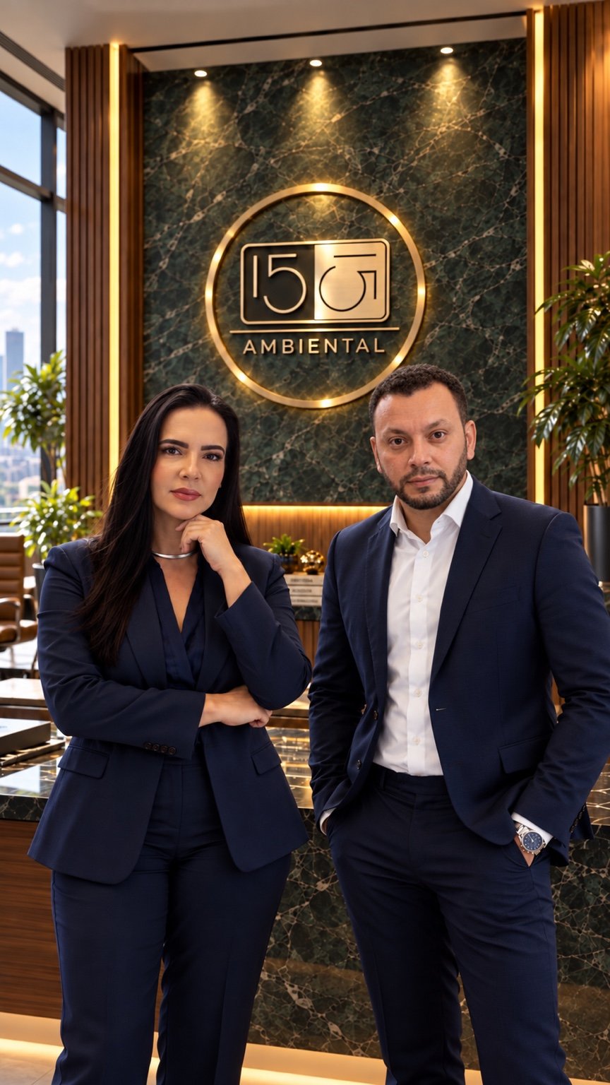 André Souto e Luana Guimarães, responsáveis técnicos da 15&15 Ambiental